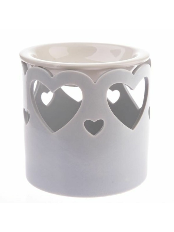 Casa de Engel Porcelánová aromalam so srdiečkami, svetlo fialová, 1/36