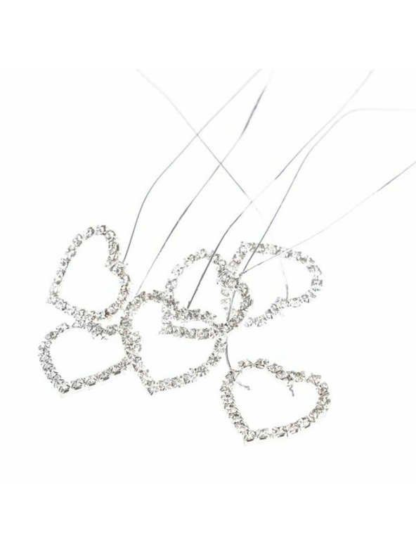 Casa de Engel Dekorativna srca na žici v škatli - 6 kosov, 20/200