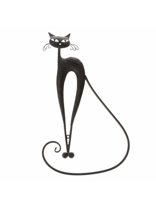 Casa de Engel Kovinska stenska dekoracija - mačka, 6/24