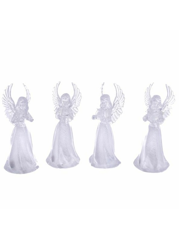 Casa de Engel Umetna LED dekoracija - angel (toplo rumena) - komplet 4 kosov, 1/24