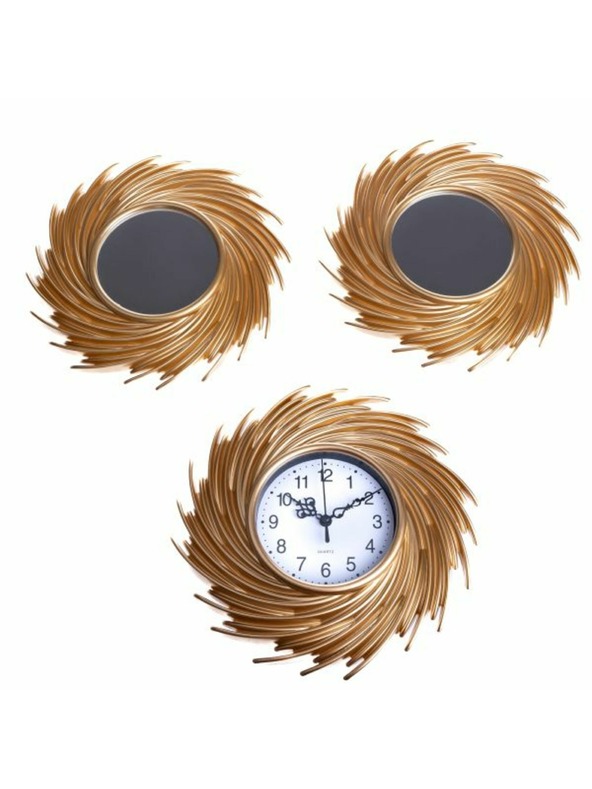 Casa de Engel Plastični stenski komplet - ure in ogledalo 216x25cm - komplet 3 kosov, 1/20