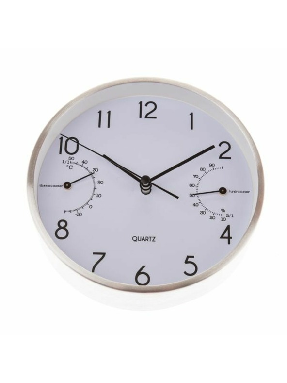 Casa de Engel Stenska/namizna ura s termometrom in higrometrom - 15 cm (aluminij), 1/40