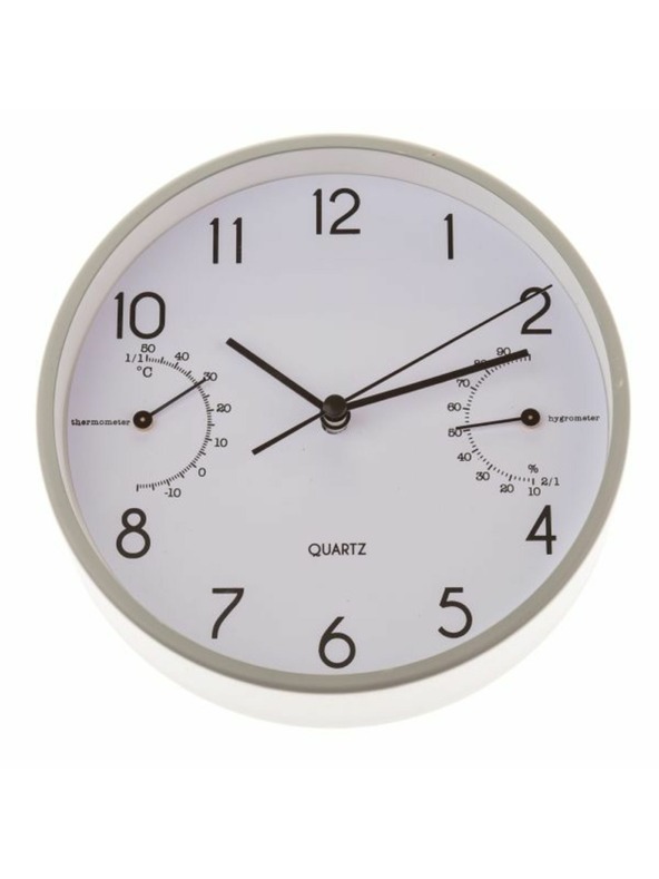 Casa de Engel Stenska/namizna ura s termometrom in higrometrom - 15 cm (aluminij), 1/40