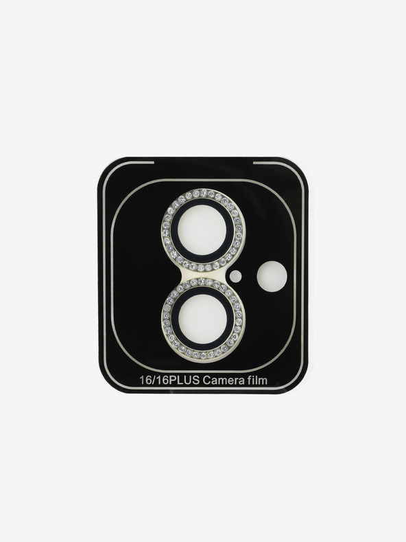 Guess Guess Fixed Glliter zaščita leč za iPhone 16/16 Plus zlata