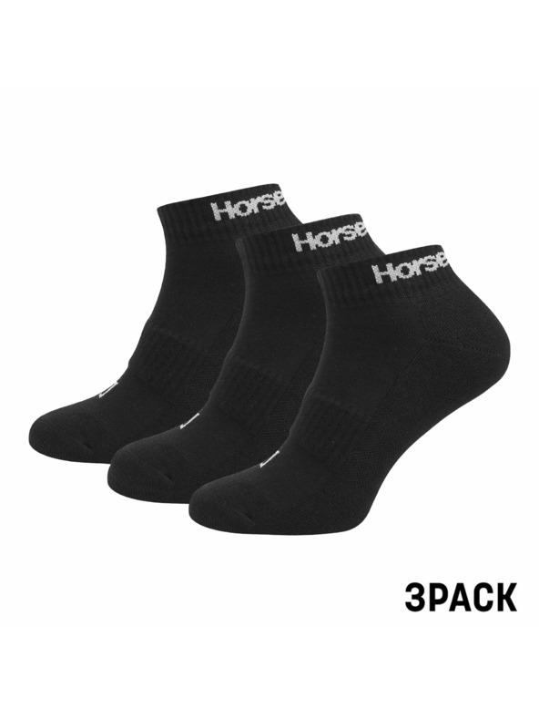 Horsefeathers Nogavice Rapid Premium 3Pack črne HORSEFEATHERS
