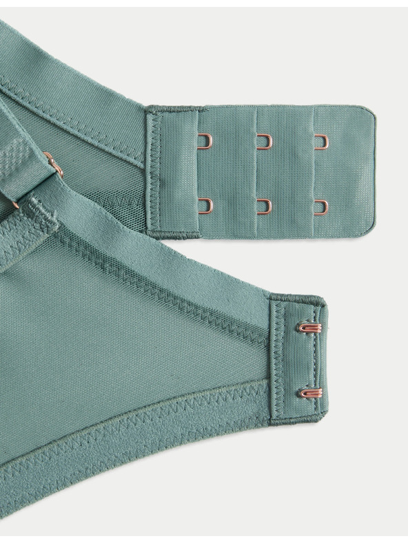 Marks & Spencer Balkonski modrček Kalina z žico, svilo in čipko, vel. F–H Marks & Spencer zelena