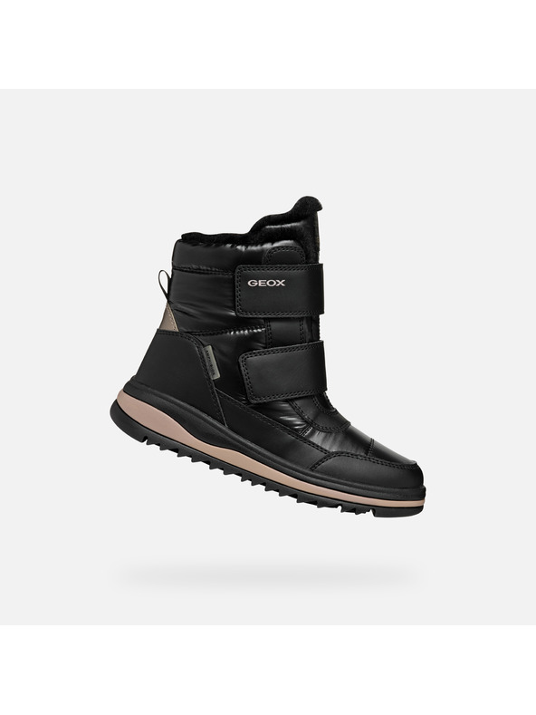 Geox Čierna dievčenská zimná obuv Geox Adelhide B Ab