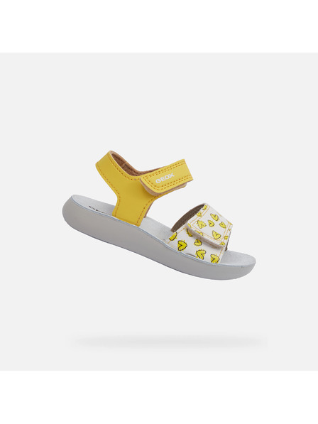 Geox Rumeni dekliški sandali Geox Lightfloppy