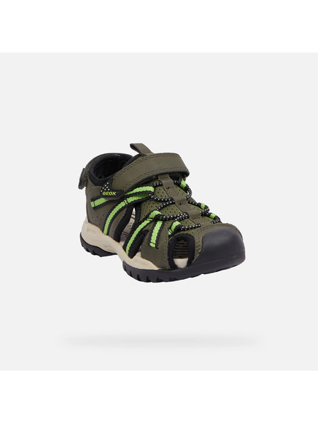 Geox Sivi deški sandali Geox Borealis