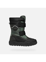 Geox Tmavo zelená chlapčenská zimná obuv Geox Bunshee Pg B A