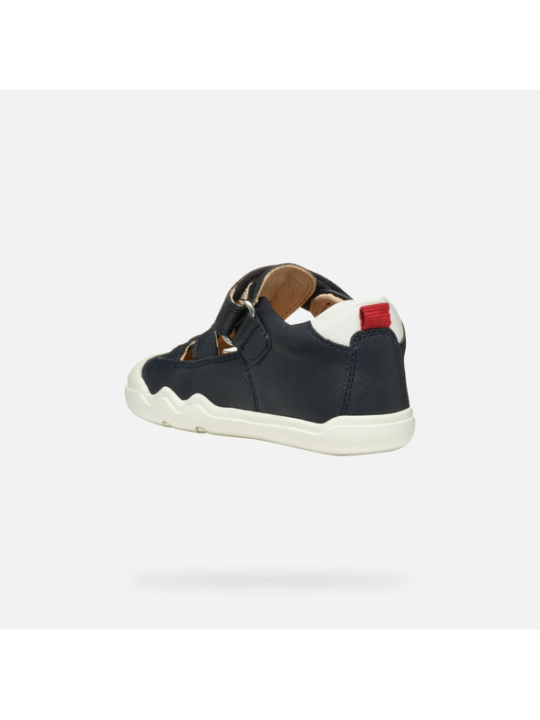 Geox Tmavo modré chlapčenské barefoot tenisky Geox Steppieup