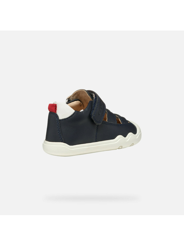 Geox Tmavo modré chlapčenské barefoot tenisky Geox Steppieup