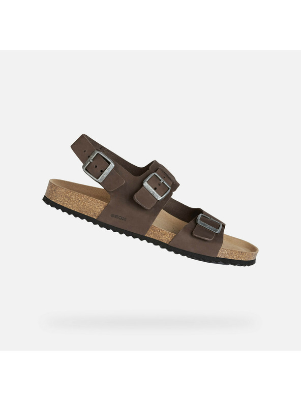 Geox Temno rjavi moški sandali Geox Ghita