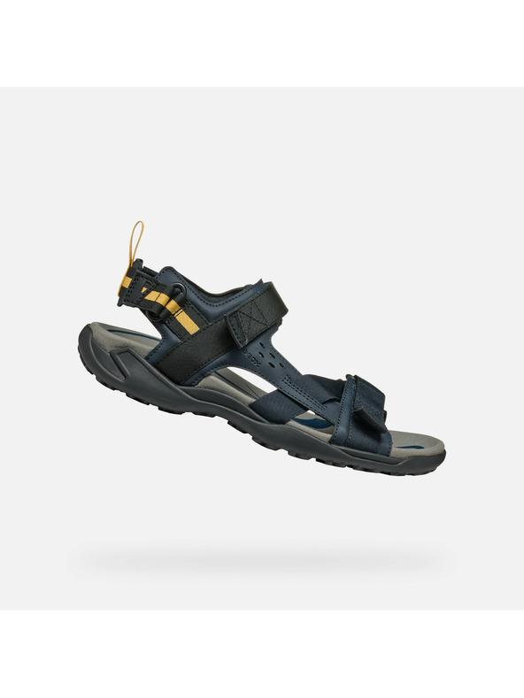 Geox Tmavé modré pánske sandále Geox Terreno + Grip
