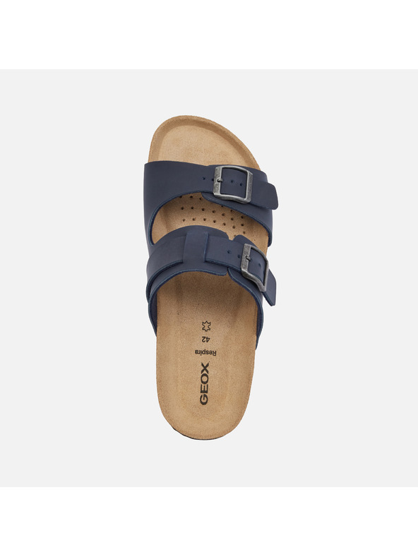 Geox Tmavo modré pánske papuče Geox Ghita