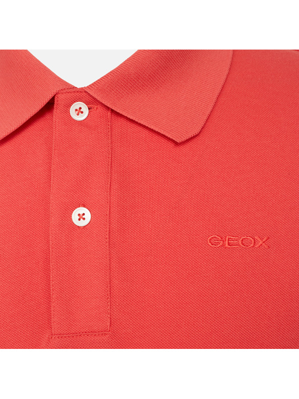 Geox Červené pánske polotričko Geox Polo