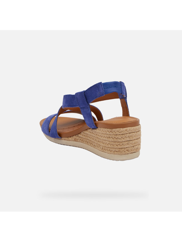 Geox Modri ženski sandali Geox Ischia Corda