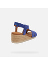 Geox Modri ženski sandali Geox Ischia Corda
