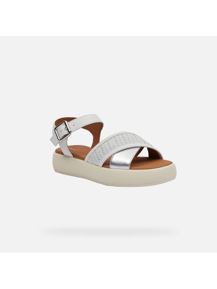 Geox Beli ženski sandali Geox Camalei