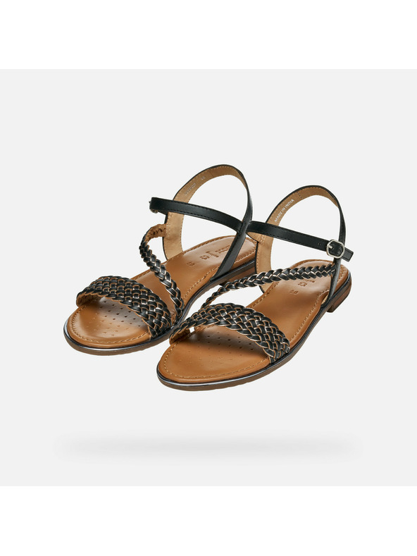 Geox Črni ženski sandali Geox Sozy Plus