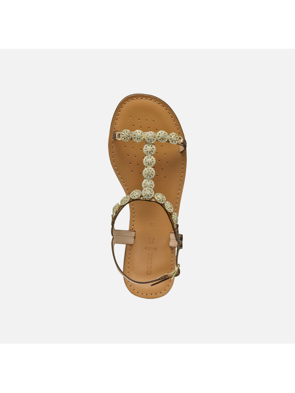 Geox Zlati ženske sandali Geox Maddalusiac