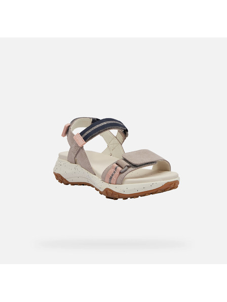 Geox Sivi ženske sandali Geox Sorapis + Grip