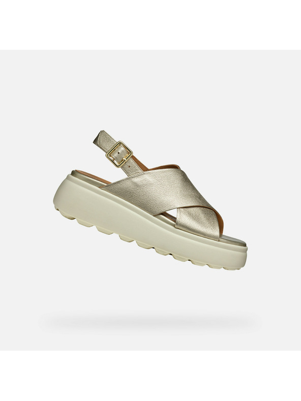 Geox Zlati ženske sandali Geox Spherica EC4.1 S