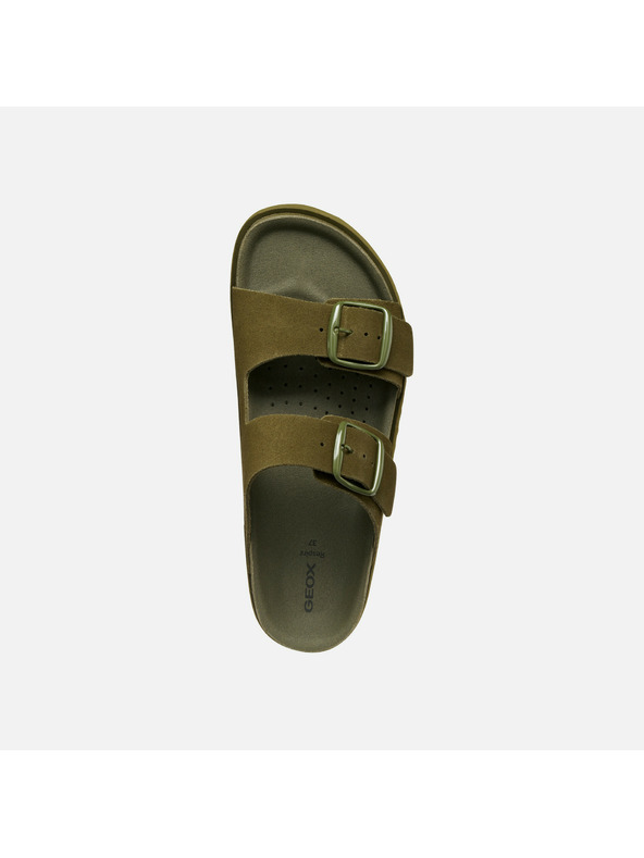 Geox Svetlo zelené dámske papuče Geox Sandybett
