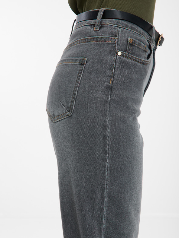 Orsay Ženske sive mom jeans hlače ORSAY