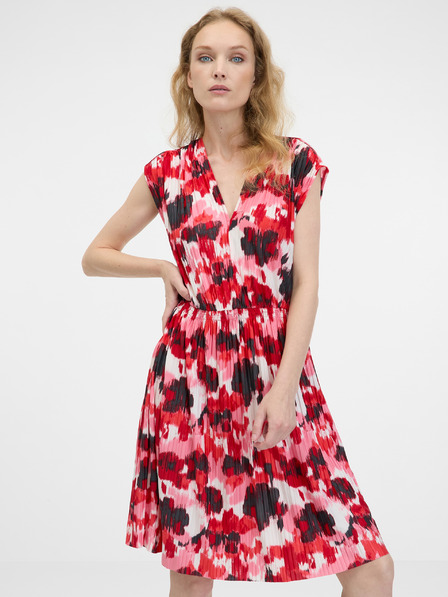 Orsay Rdeča ženska obleka do kolen ORSAY