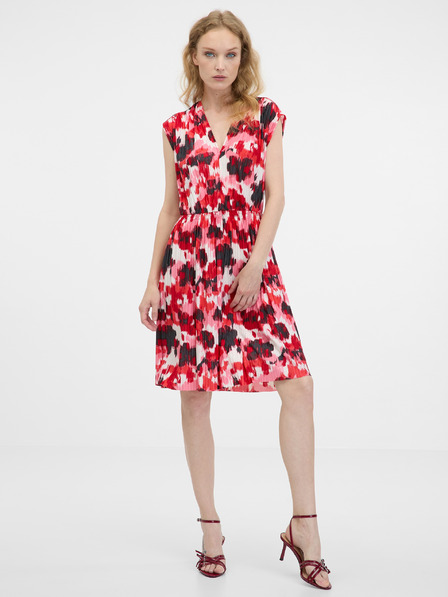 Orsay Rdeča ženska obleka do kolen ORSAY