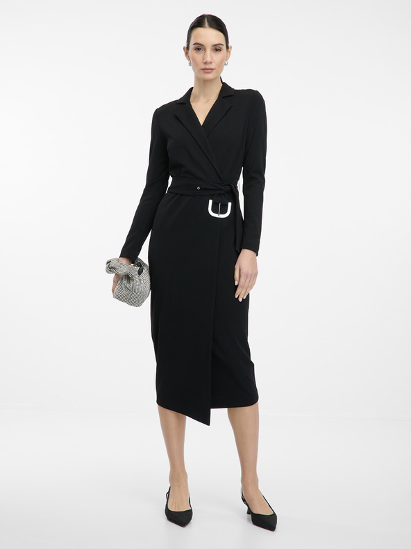 Orsay Črna ženska midi obleka ORSAY