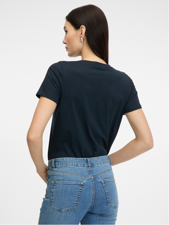 Orsay Temno modra ženska majica s kratkimi rokavi ORSAY