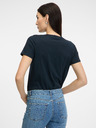 Orsay Temno modra ženska majica s kratkimi rokavi ORSAY