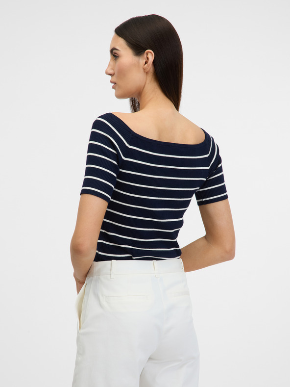 Orsay Temno modra ženska majica s tričetrt rokavi ORSAY