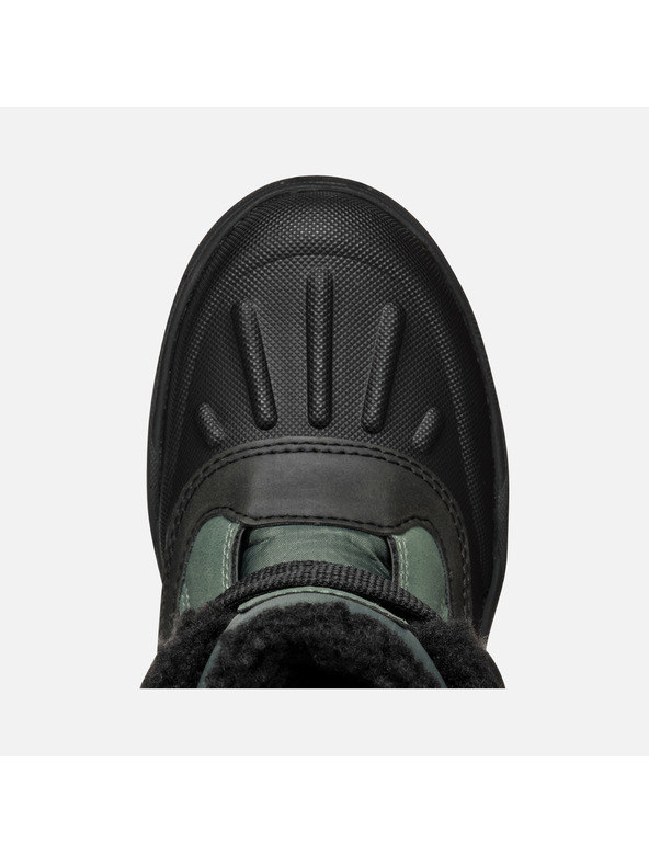 Geox Tmavo zelená chlapčenská zimná obuv Geox Bunshee Pg B A