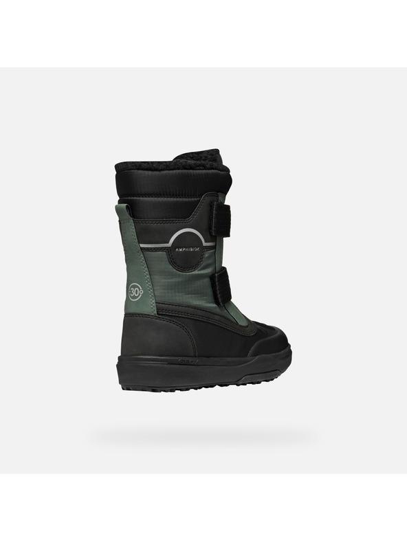 Geox Tmavo zelená chlapčenská zimná obuv Geox Bunshee Pg B A