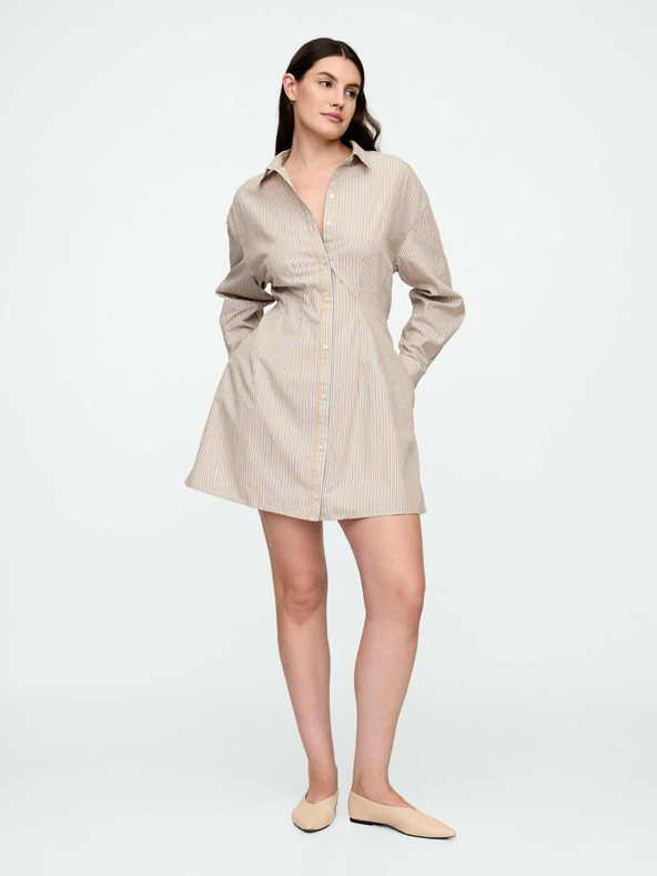 GAP Srajčna mini obleka iz poplina Gap