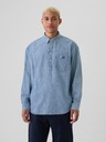 GAP Srajca v barvi chambray z logotipom GAP