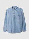 GAP Srajca v barvi chambray z logotipom GAP