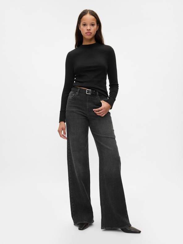 GAP Pletena majica z rebrastim vzorcem GAP