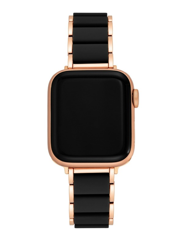 Anne Klein Pas iz kombinacije silikona in jekla za Apple Watch Anne Klein 38/40/41