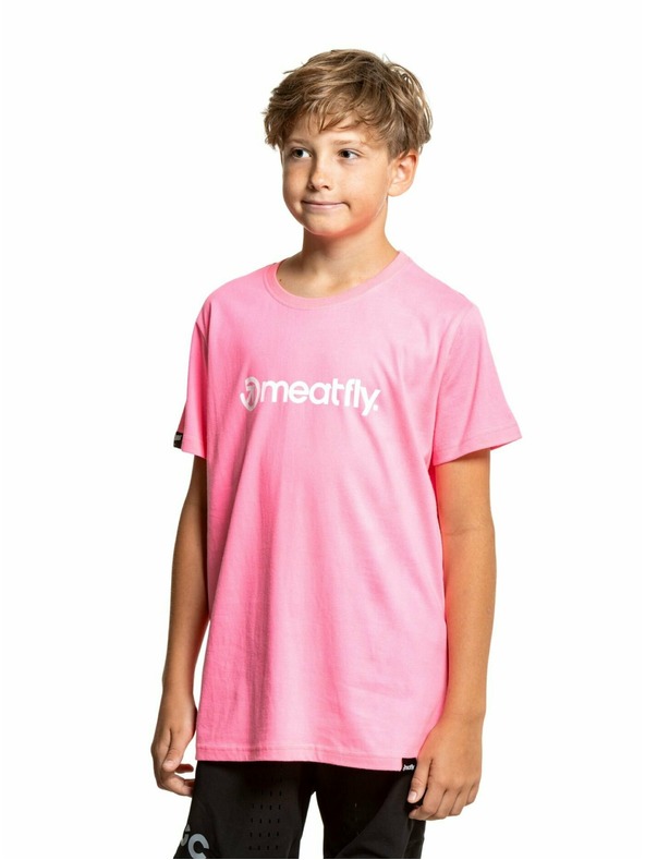 Meatfly Meatfly otroška majica Bart Neon Pink | Roza | Velikost 146 | 100% bombaž
