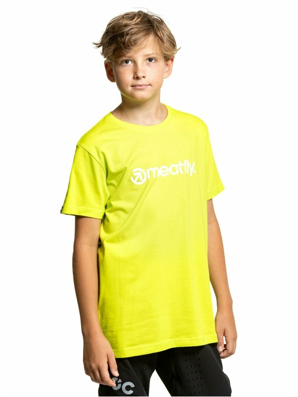 Meatfly Meatfly otroška majica Bart Safety Yellow | Rumena | Velikost 134 | 100% bombaž