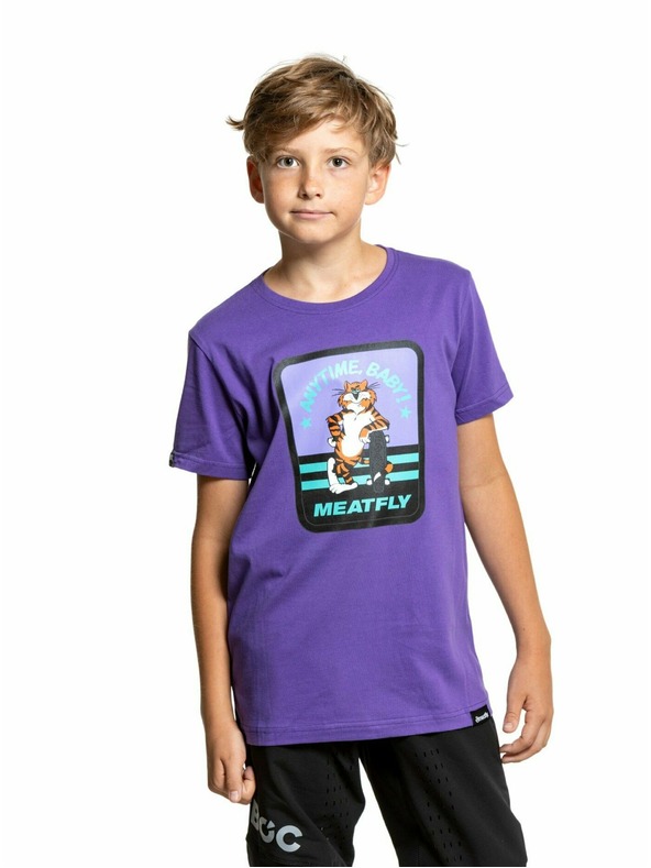 Meatfly Meatfly otroška majica Tomcat Violet | Vijolična | Velikost 146 | 100% bombaž