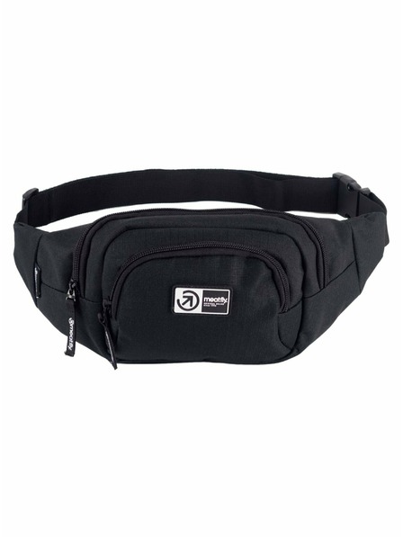 Meatfly Meatfly ledvena torbica Wally Black Ripstop | Črna | Velikost