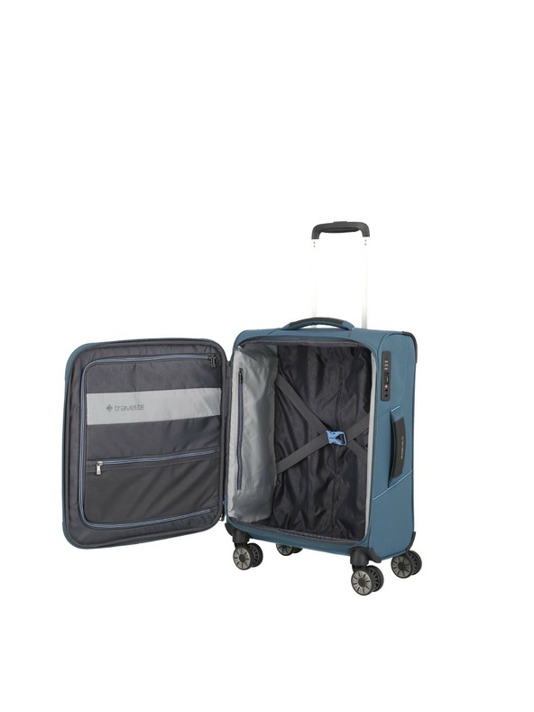 Travelite Komplet potovalnih kovčkov Travelite Skaii 4w S,M,L - modra