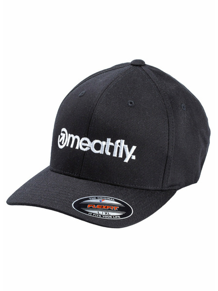 Meatfly Meatfly Brand Flexfit Black | Črna | Velikost