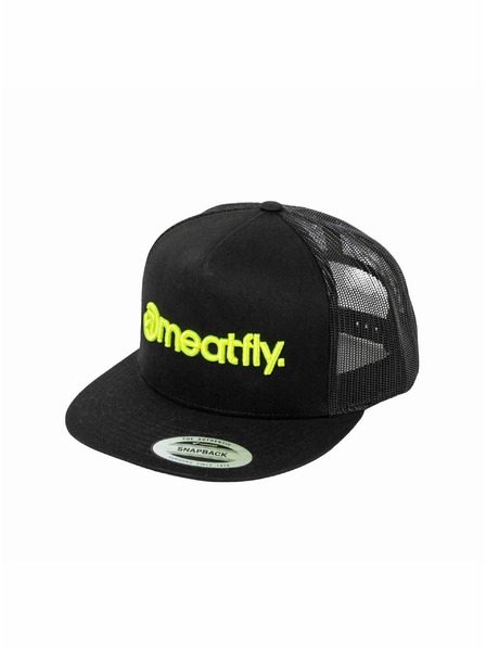 Meatfly Meatfly kapa Mateo Trucker Snapback Zelena / Črna | Črna | Velikost