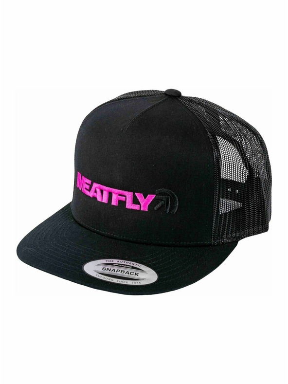 Meatfly Meatfly kapa Percy Trucker Snapback Magenta / Črna | Črna | Velikost